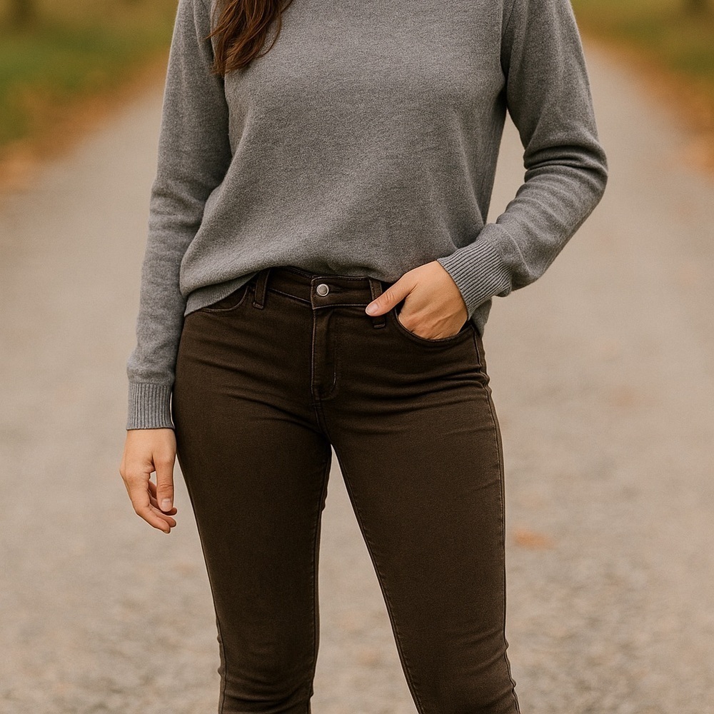J Brand Skinny Legging Jeans – Mocha Brown